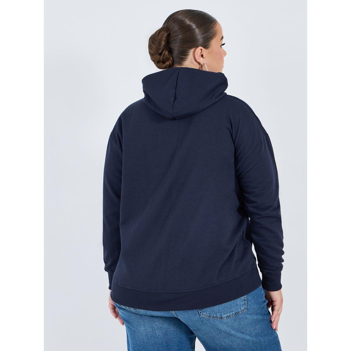 Styli Plus Size Oversized Longline Zip Through Hoodie-women-winterwear-hoodiesandsweatshirts-hoodies-image-5