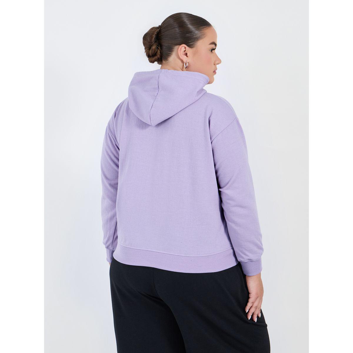 هودي سادة بمقاس كبير وقصة عادية-women-winterwear-hoodiesandsweatshirts-hoodies-image-4