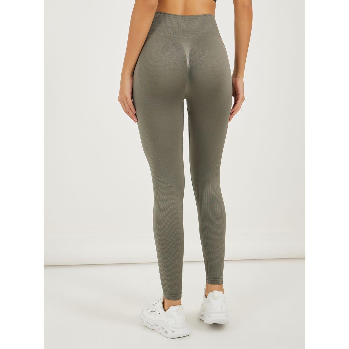 Textured Waistband Detail Leggings-women-clothing-sportswearandactivewear-bottoms-image-4