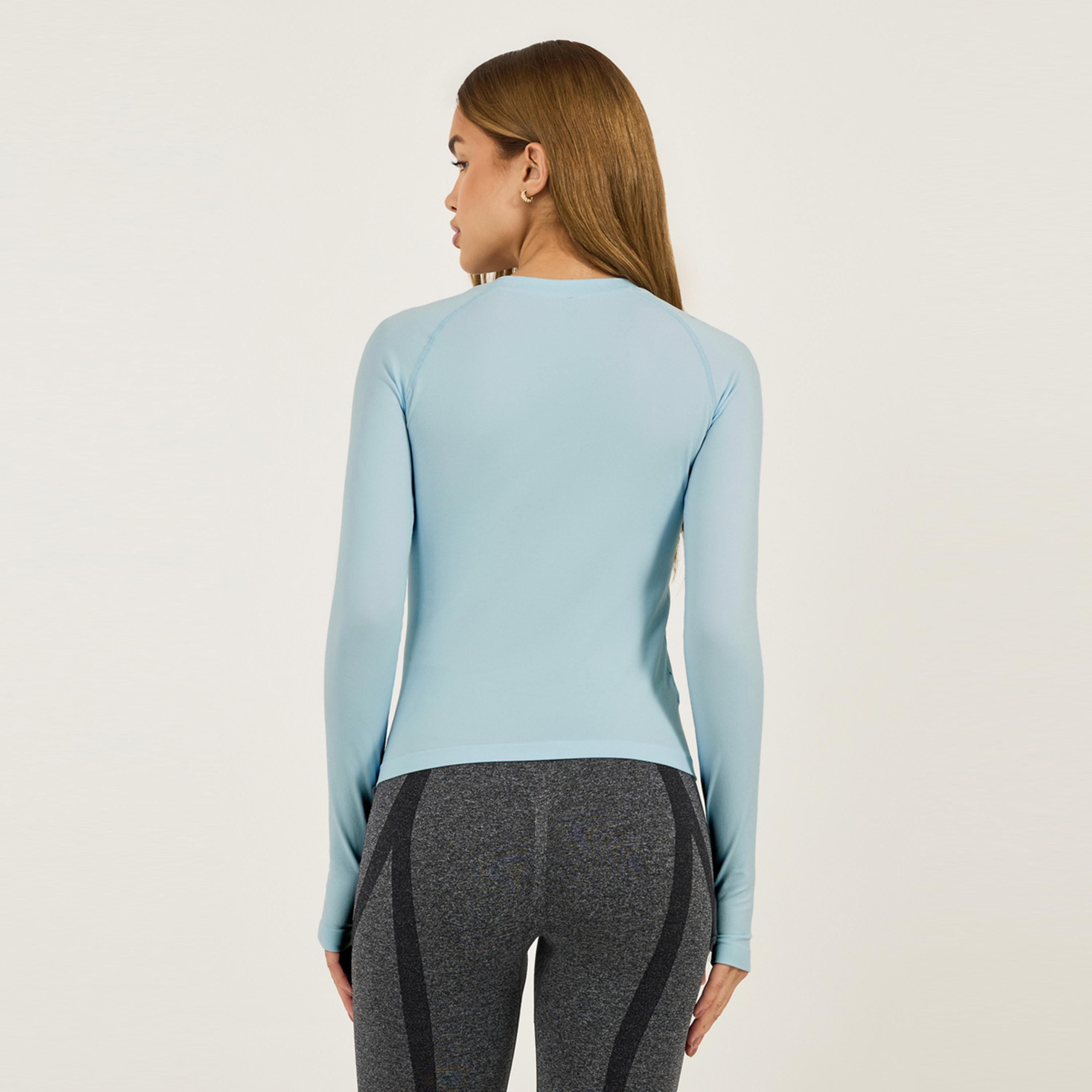 Styli Active Seamless Thumbhole Detail Long Sleeves Top-women-clothing-tshirts-image-4