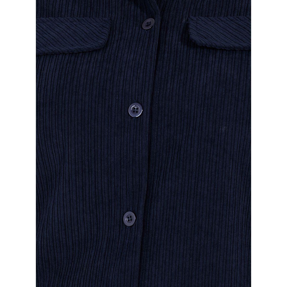 بلوزة فضفاضة بمقاس كبير وجيوب بغطاء-women-clothing-shirtsandblouses-shirts-image-3