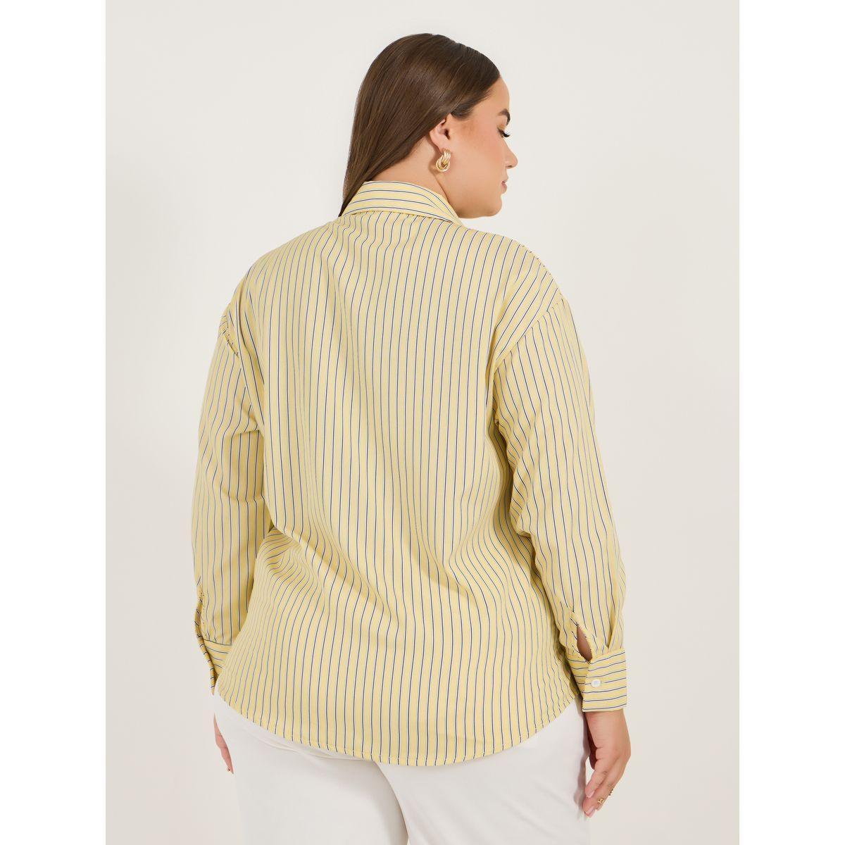 Styli Plus Size Oversized Striped Long Sleeve Shirt-women-clothing-shirtsandblouses-shirts-image-5