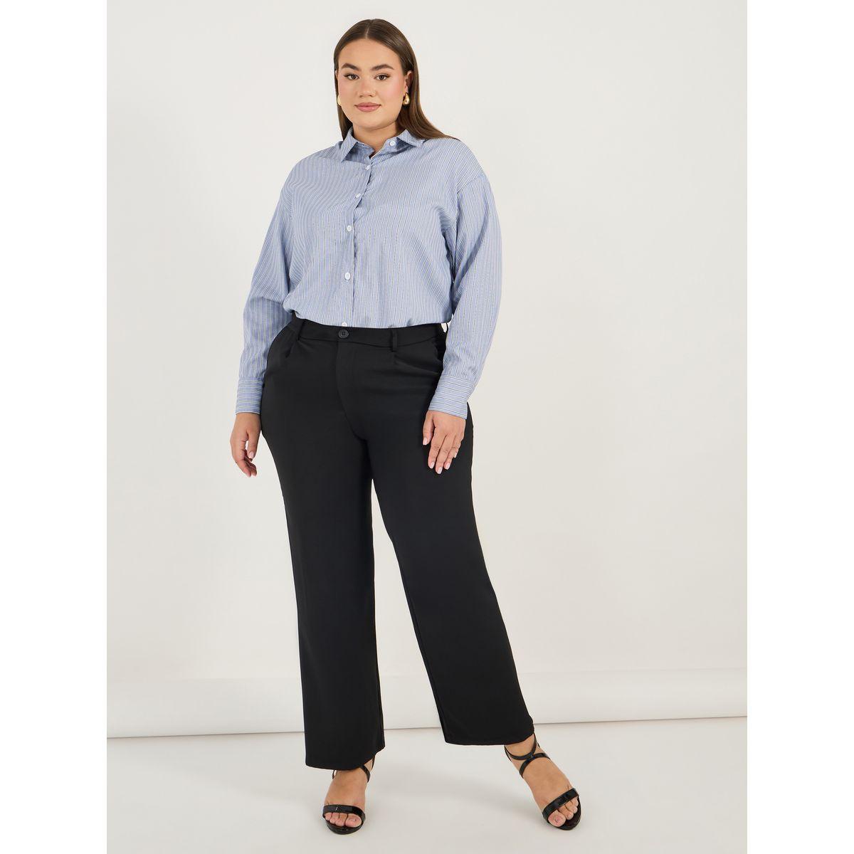 Styli Plus Size Oversized Striped Long Sleeve Shirt-women-clothing-shirtsandblouses-shirts-image-2