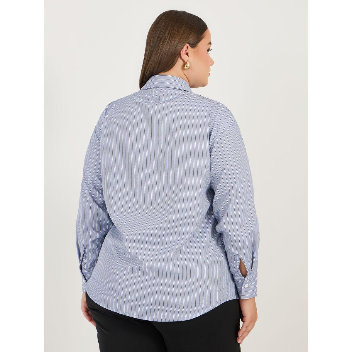 بلوزة فضفاضة بمقاس كبير وأكمام طويلة-women-clothing-shirtsandblouses-shirts-image-5