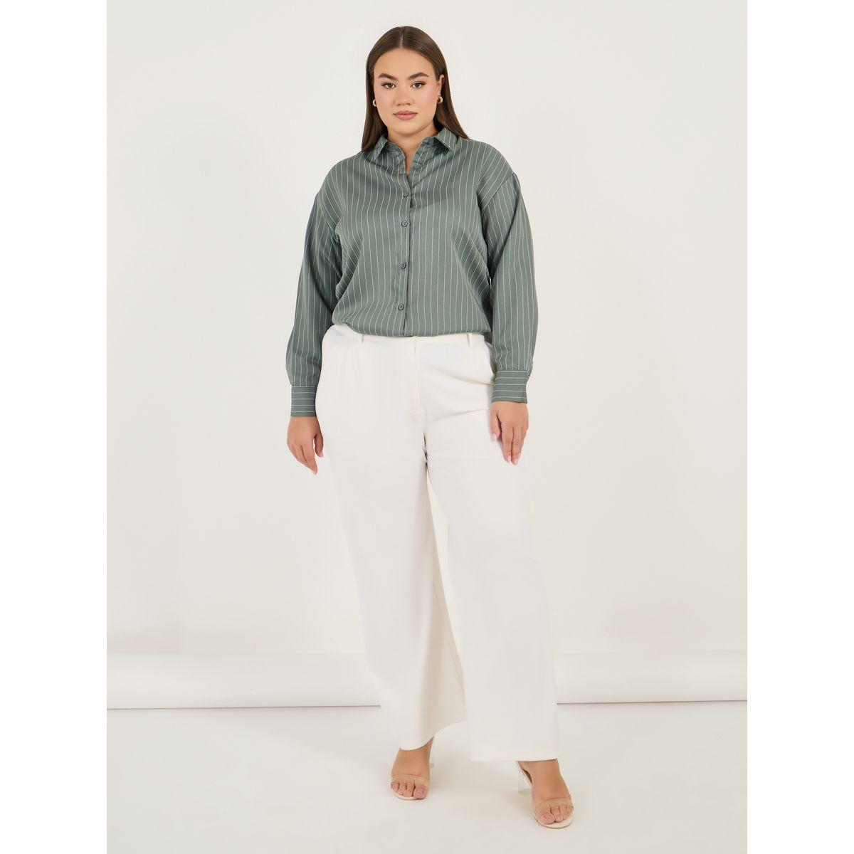 Styli Plus Size Oversized Striped Long Sleeve Shirt-women-clothing-shirtsandblouses-shirts-image-3