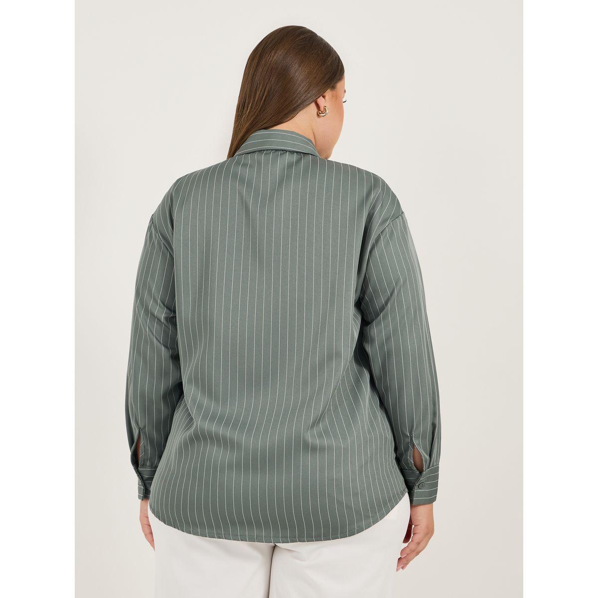 Styli Plus Size Oversized Striped Long Sleeve Shirt-women-clothing-shirtsandblouses-shirts-image-5