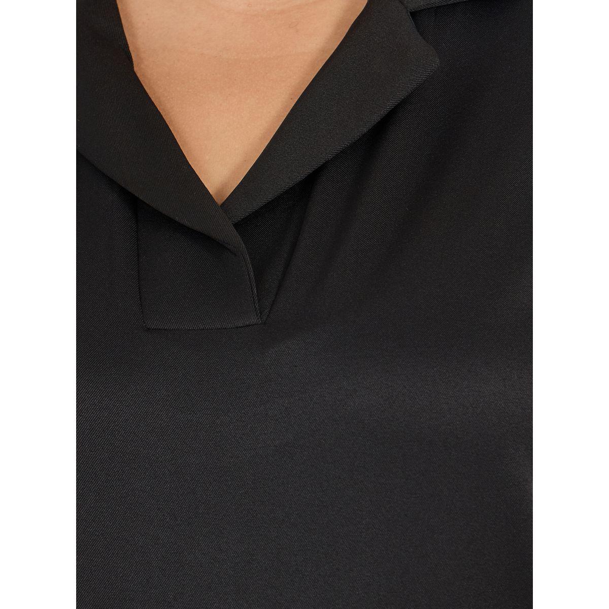 بلوزة بمقاس كبير وياقة نوتش مع أكمام طويلة-women-clothing-shirtsandblouses-blouses-image-3