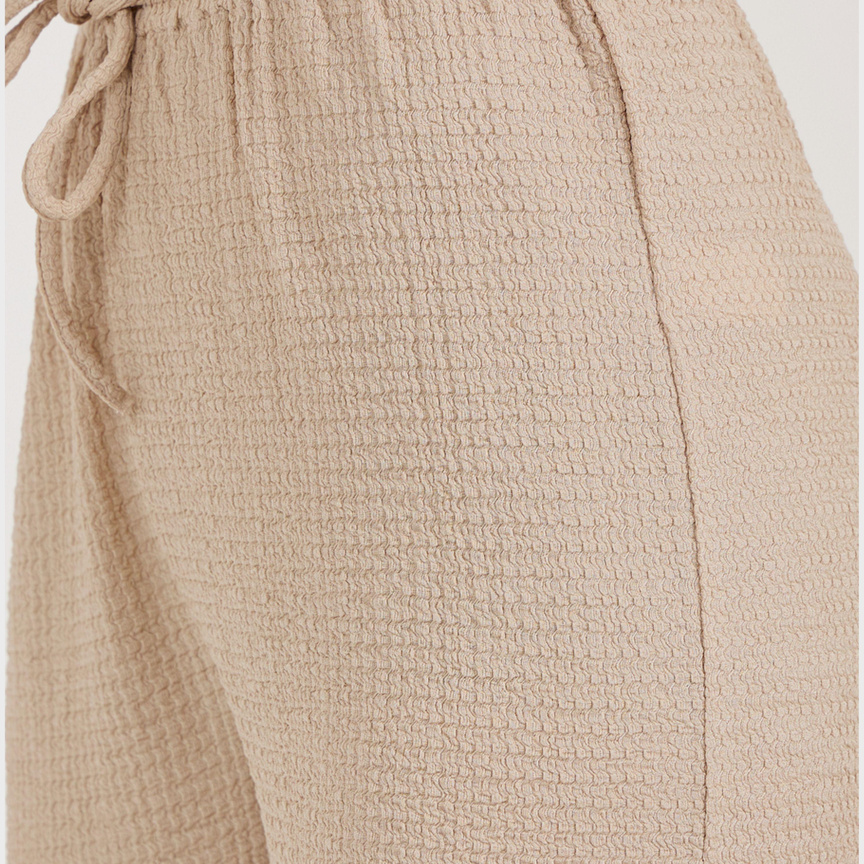 ستايلي - بنطال واسع الساق بحزام خصر مطاطي-women-clothing-bottoms-trousers-image-4