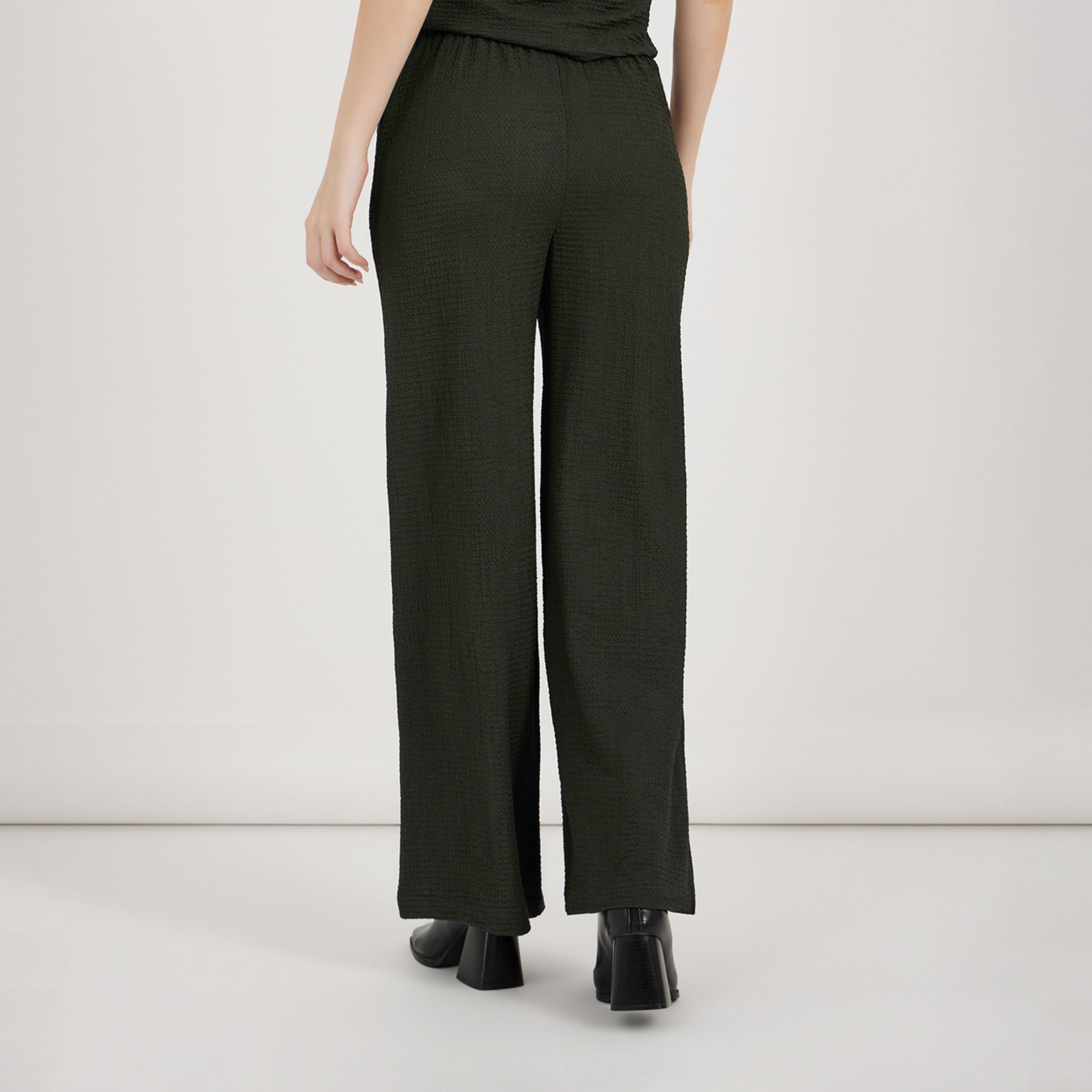 ستايلي - بنطال واسع الساق بحزام خصر مطاطي-women-clothing-bottoms-trousers-image-4