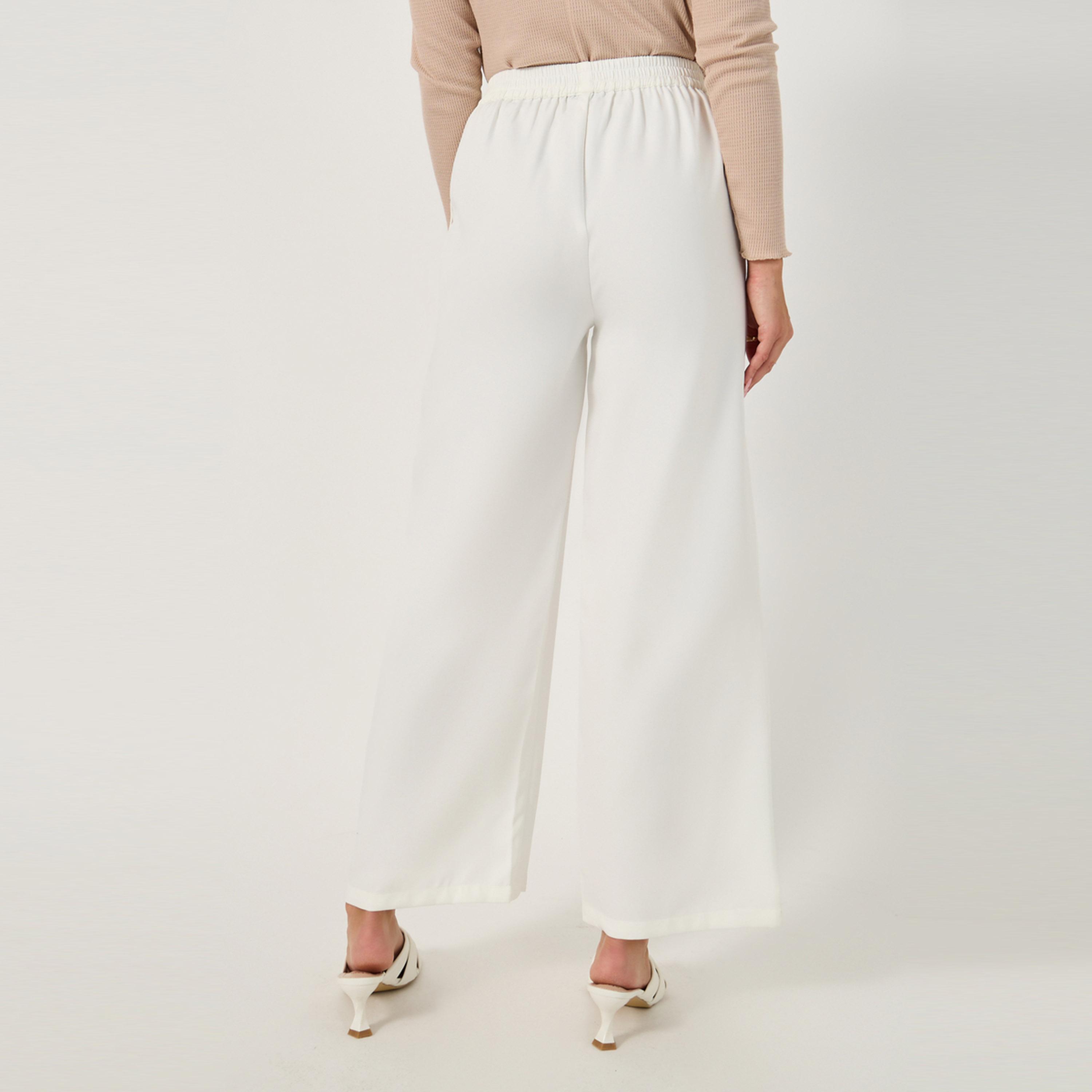 Styli High Rise Tapered Pants with Drawstring Waistband Detail-women-clothing-bottoms-trousers-image-4