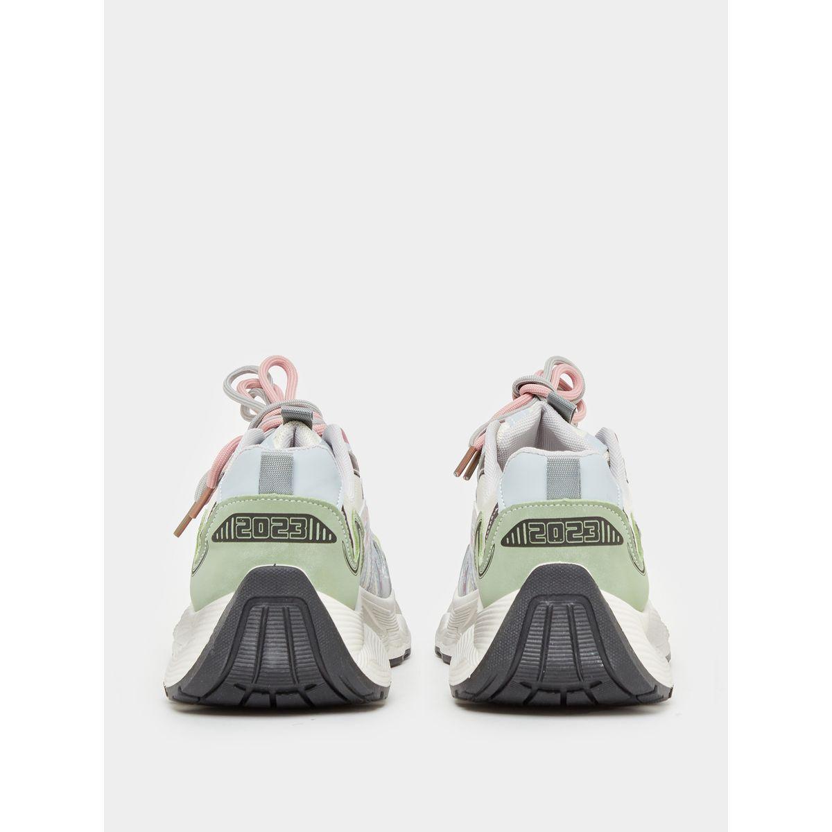 Styli Mesh Chunky Sole Lace-Up Sneakers-women-shoes-sneakers-image-5