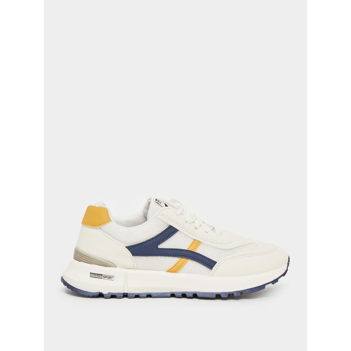 Styli Textured Lace-Up Tennis Sole Sneakers-women-shoes-sneakers-image-2