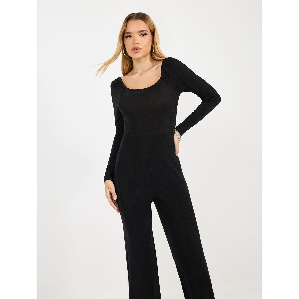 جمبسوت سادة بأرجل واسعة وأكمام طويلة-women-clothing-jumpsuits-image-3