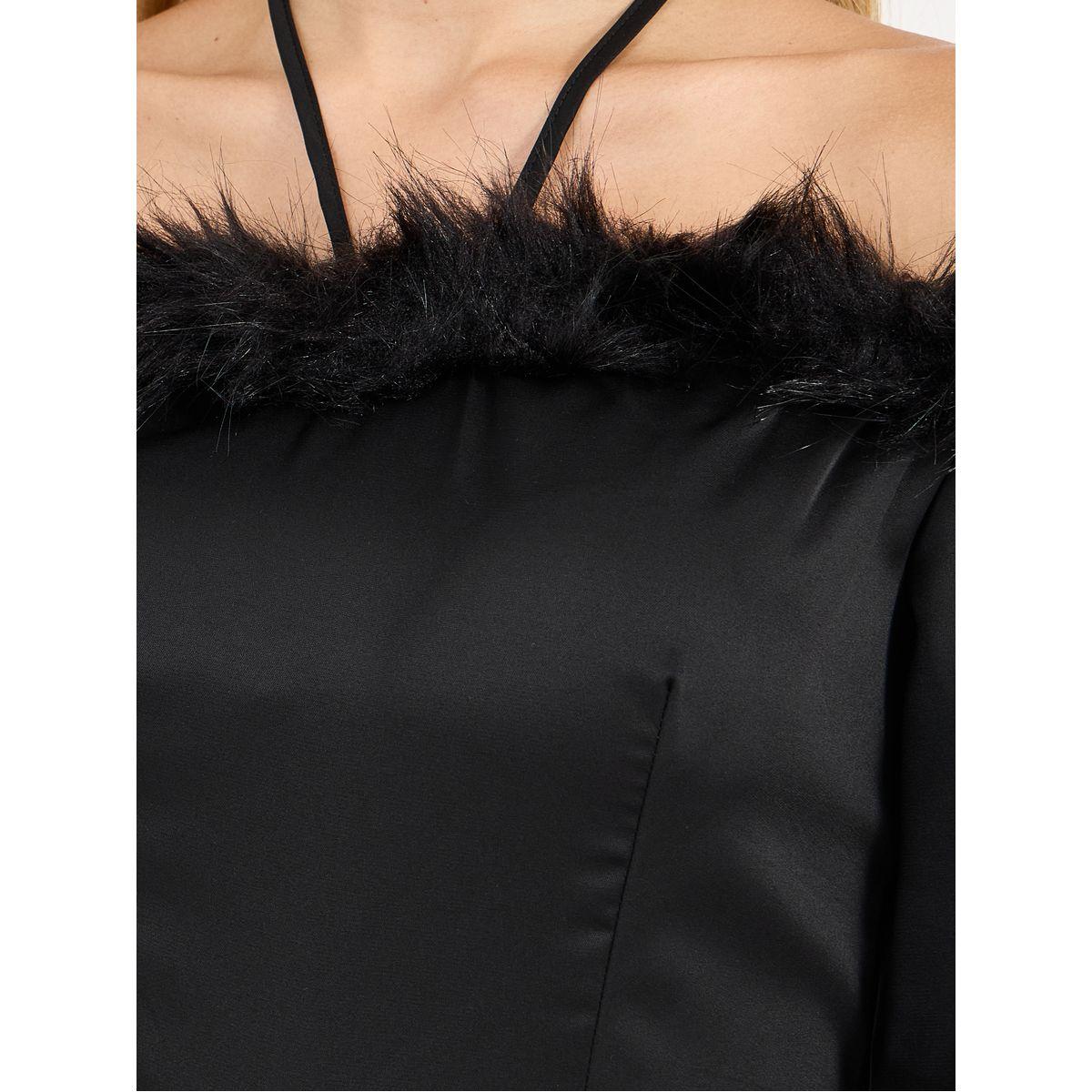 جمبسوت بأرجل واسعة وريش صناعي-women-clothing-jumpsuits-image-3