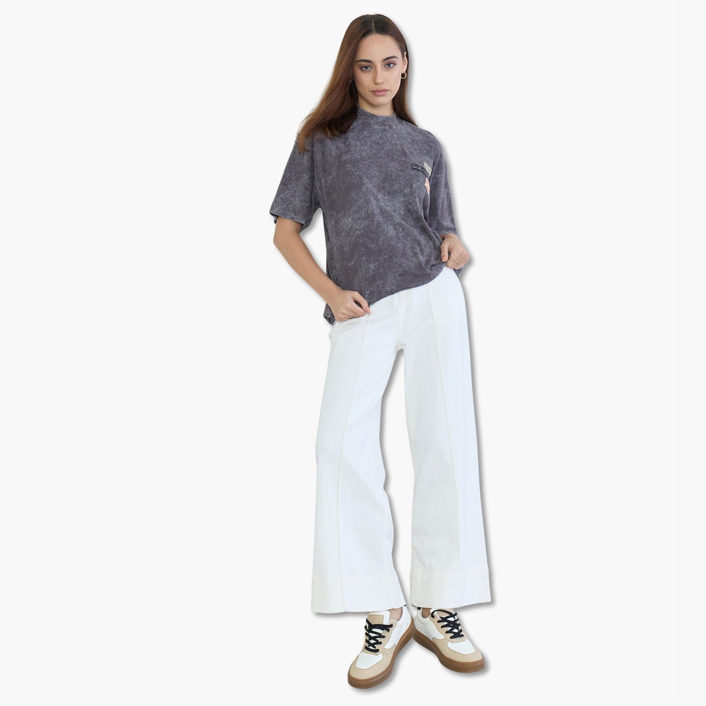 Styli Women Cut and Sew Panel Wide Leg Jeans-women-clothing-bottoms-jeans-image-2