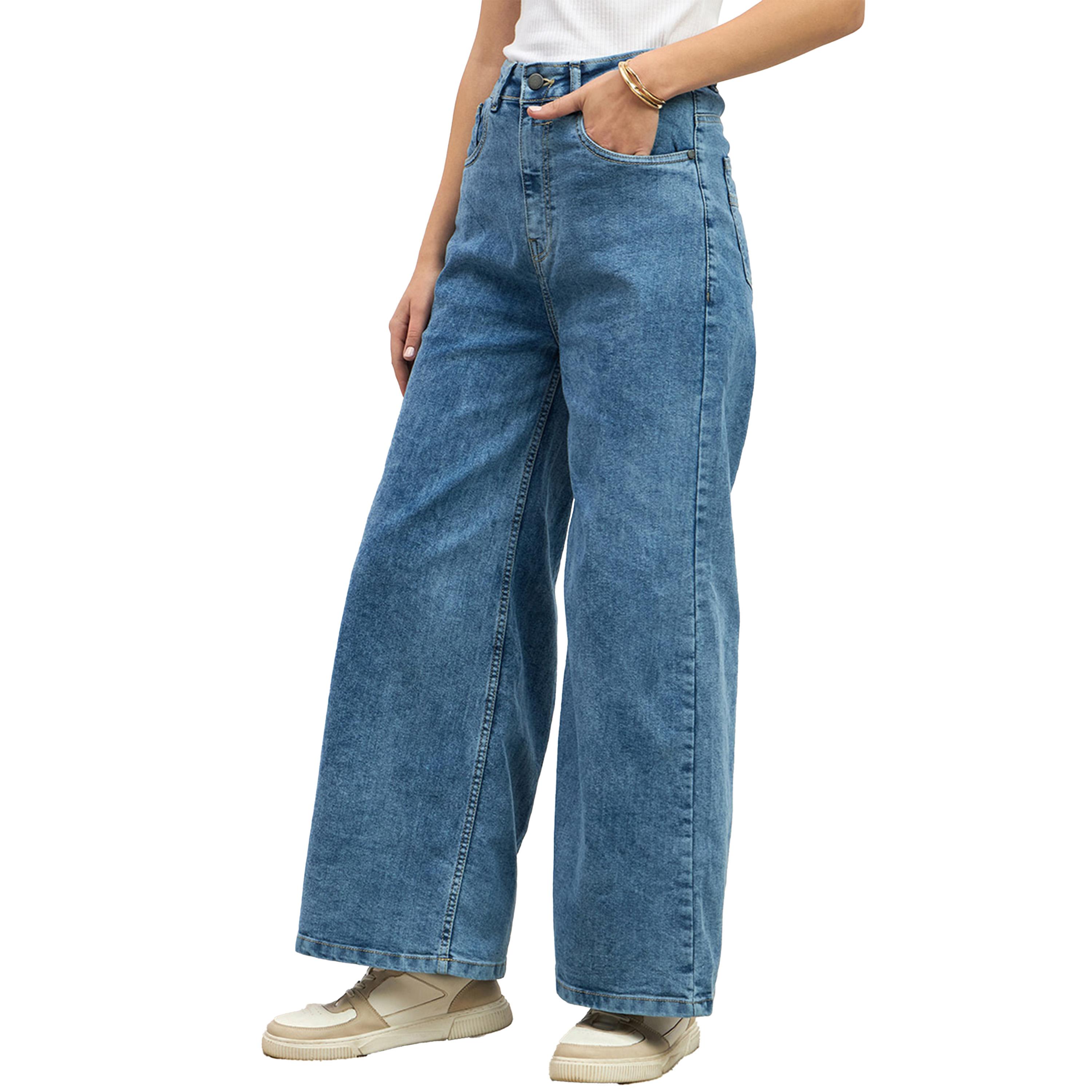 Styli High Rise Wide Leg Jeans with Pockets-women-clothing-bottoms-jeans-image-3