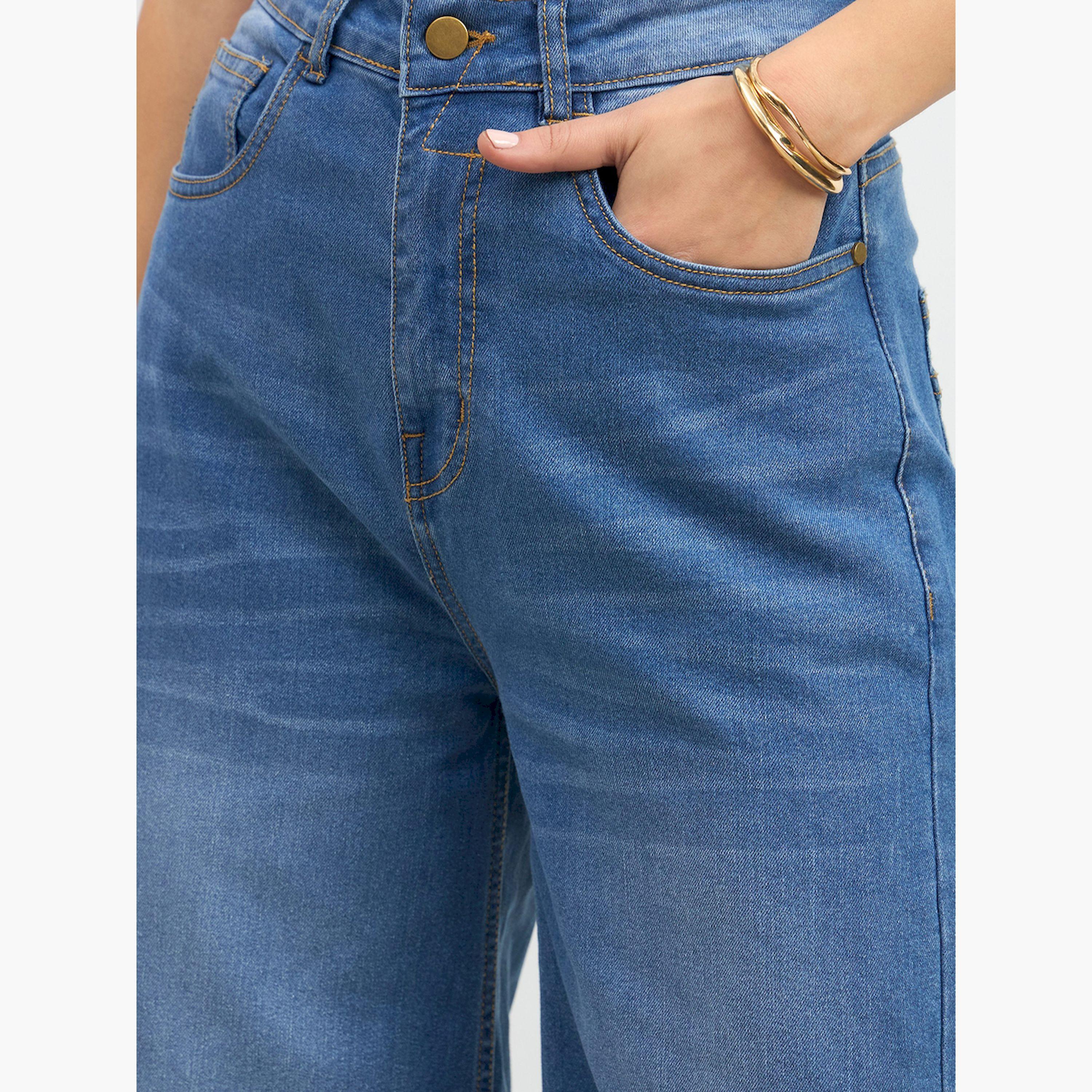 Styli High Rise Wide Leg Faded Jeans-women-clothing-bottoms-jeans-image-4