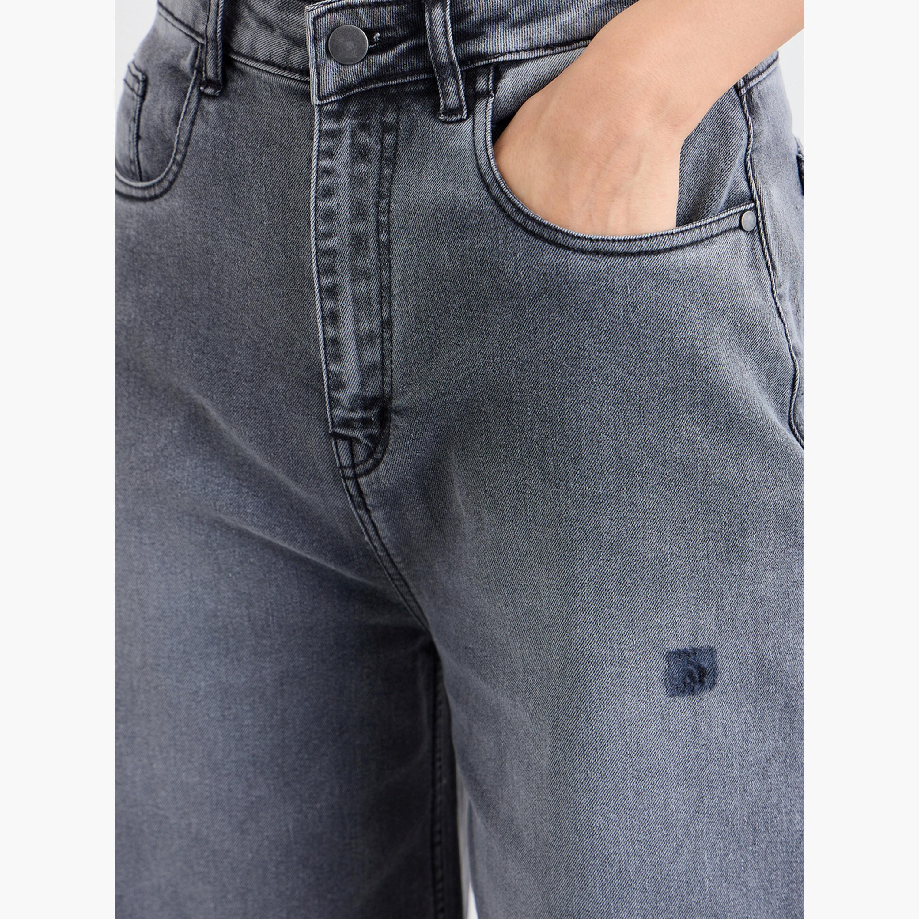 Styli Women Grey Wide Leg Jeans-women-clothing-bottoms-jeans-image-3