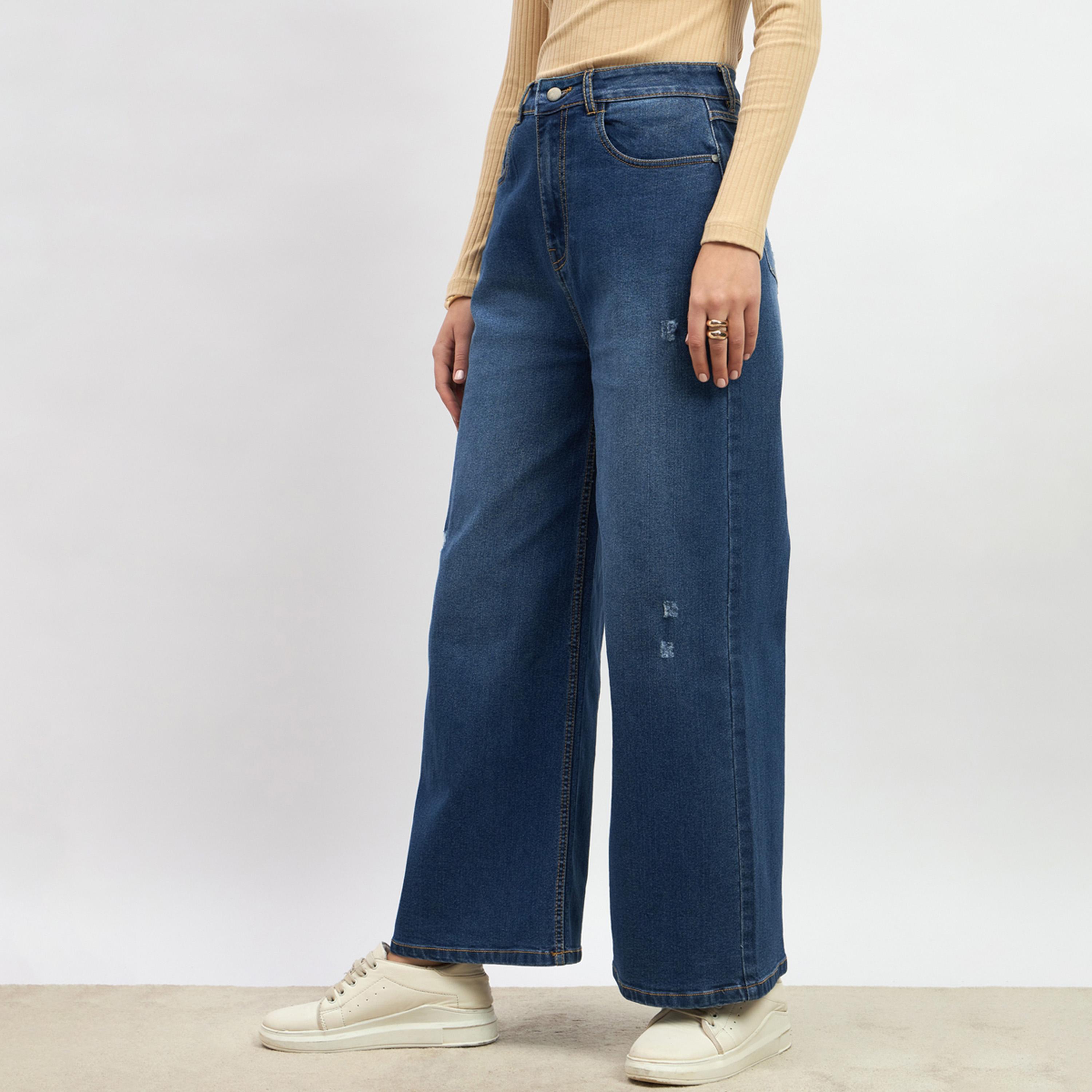 Styli Mid Rise Distressed Wide Leg Jeans-women-clothing-bottoms-jeans-image-3