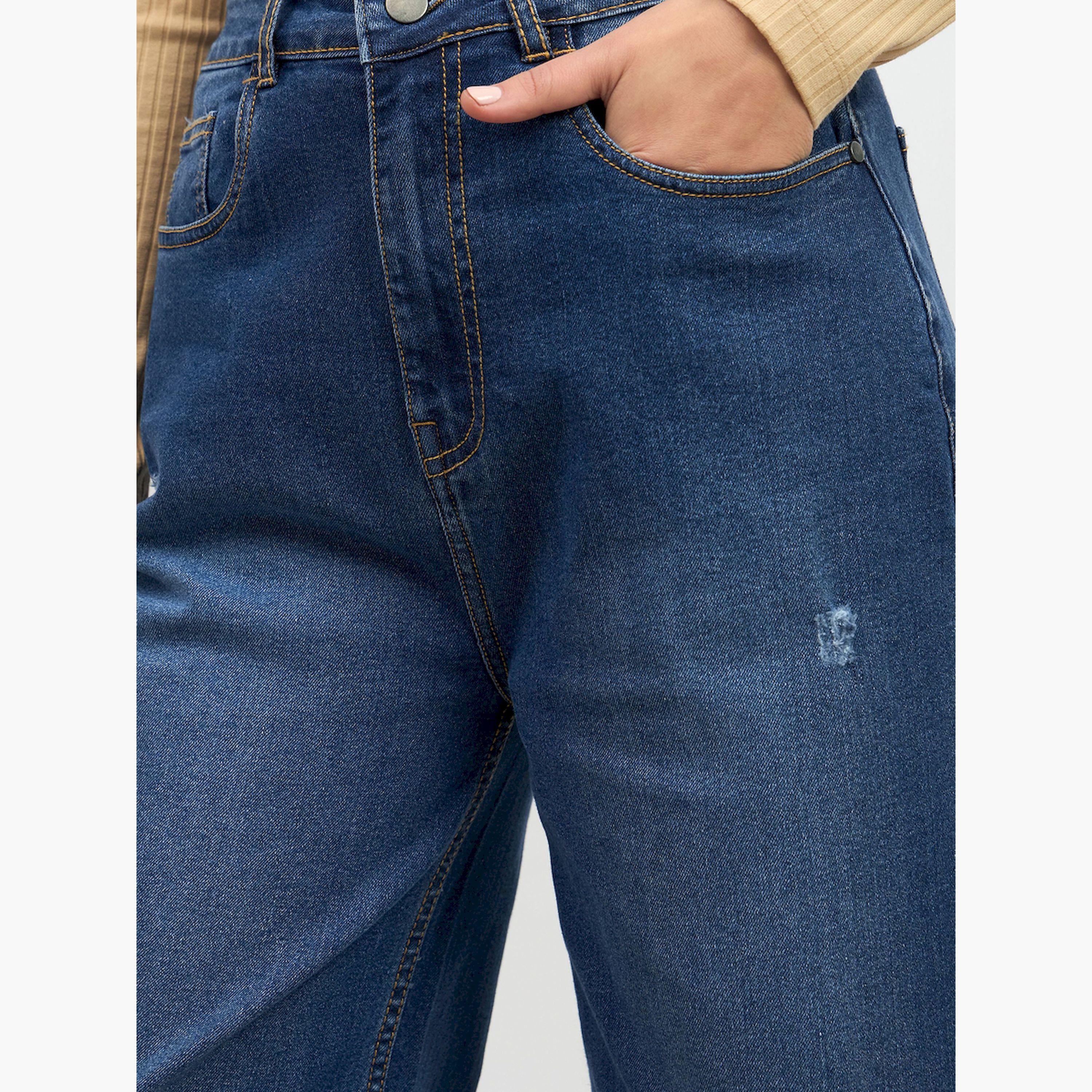 Styli Mid Rise Distressed Wide Leg Jeans-women-clothing-bottoms-jeans-image-4