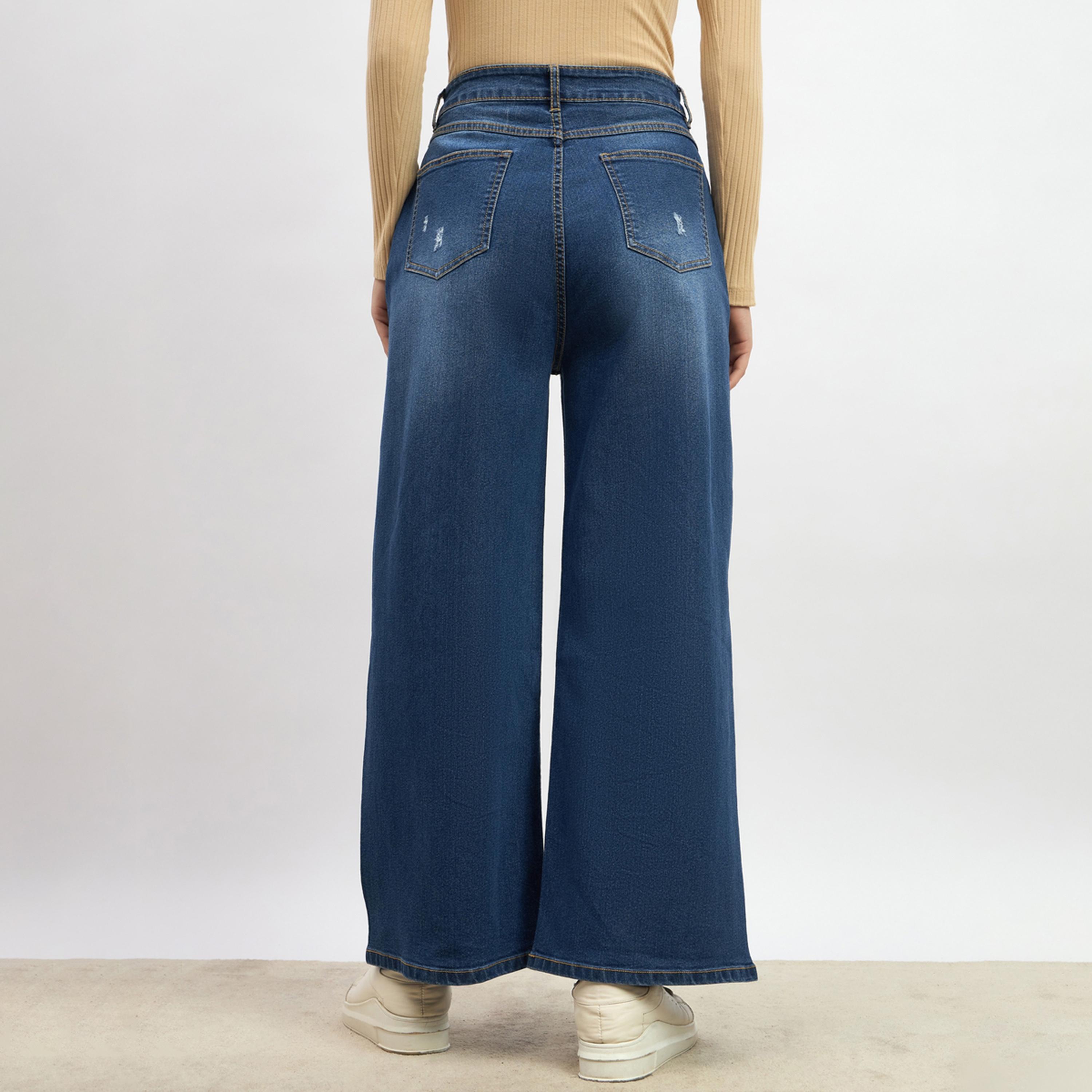 Styli Mid Rise Distressed Wide Leg Jeans-women-clothing-bottoms-jeans-image-5