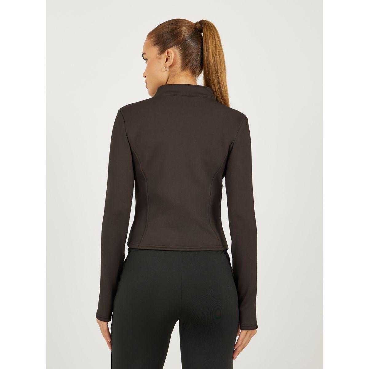 Fleece Lining Contour Detail Zip Up Jacket-women-clothing-sportswearandactivewear-coatsandjackets-jackets-image-5