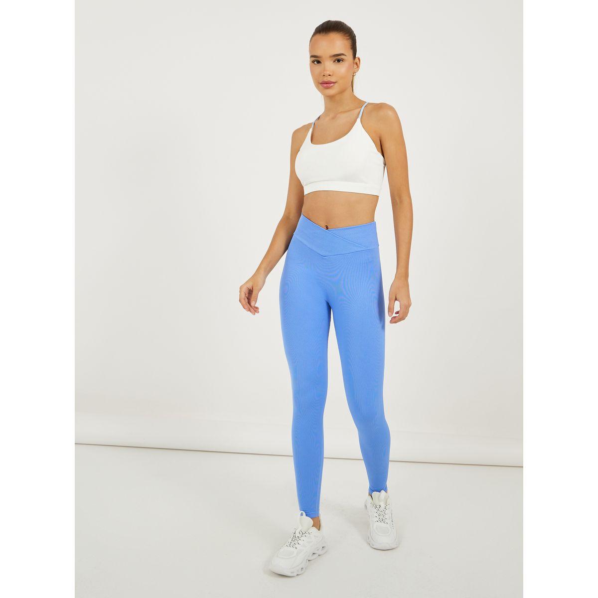 Contrast String Strap Back Detail Sports Bra-sports-women-clothing-sportsbras-image-2