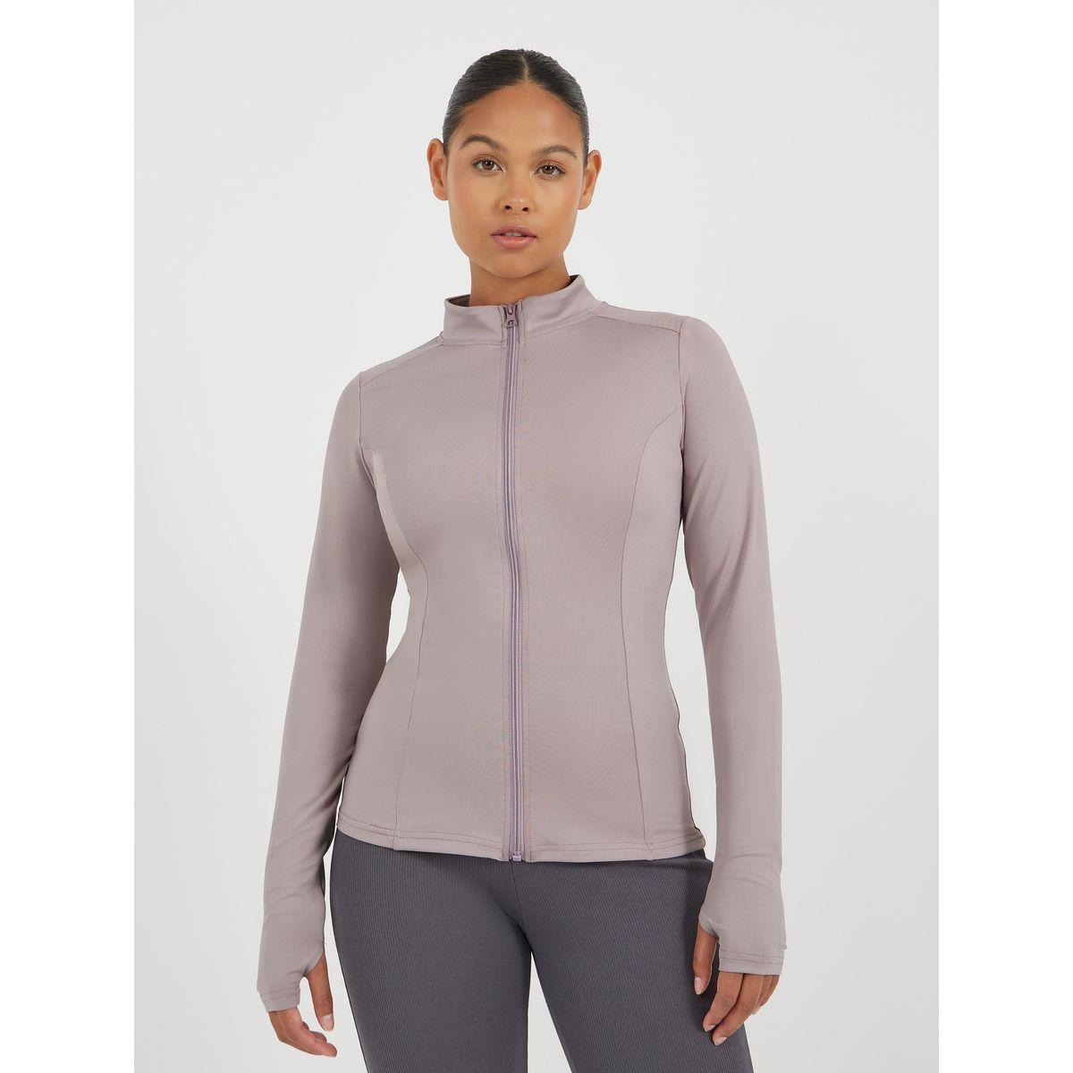 سترة بسحاب وتفاصيل شبكية على الكتف-women-clothing-sportswearandactivewear-tshirtsandvests-image-1