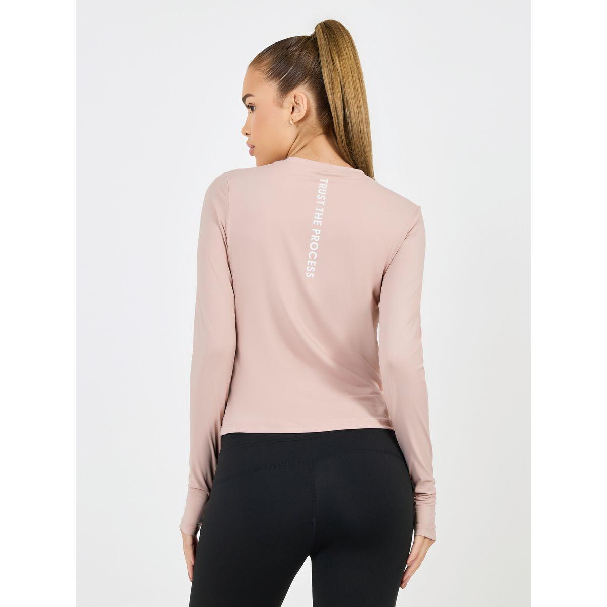 بلوزة بطبعة كتابة على الظهر مع أكمام طويلة-sports-women-clothing-tshirtsandvests-image-1