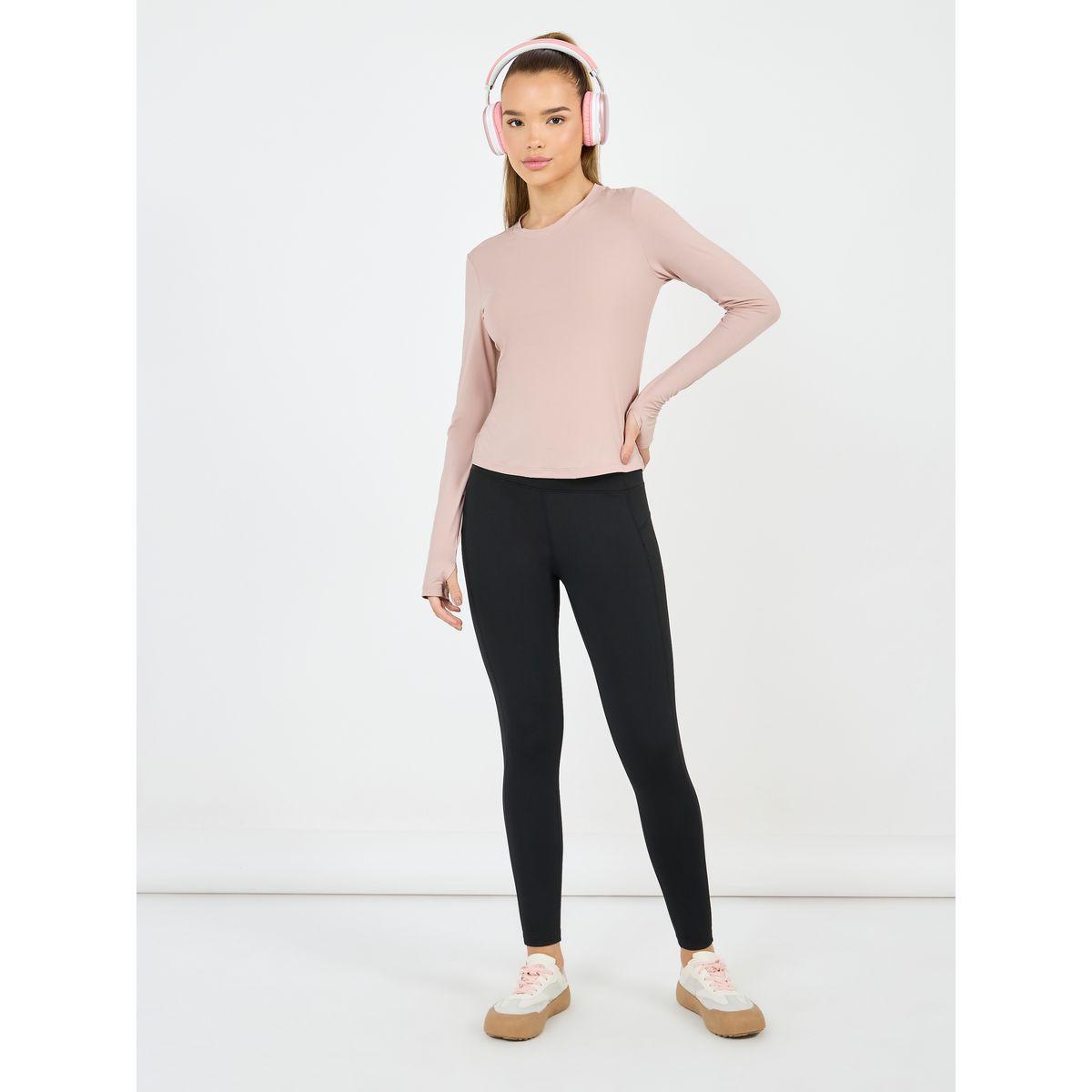 بلوزة بطبعة كتابة على الظهر مع أكمام طويلة-sports-women-clothing-tshirtsandvests-image-3