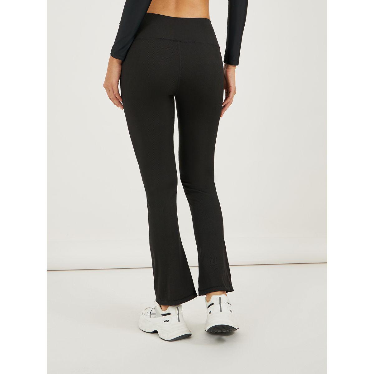 Broad Waistband Ankle Zip Up Detail Flared Pants-women-clothing-sportswearandactivewear-bottoms-image-6