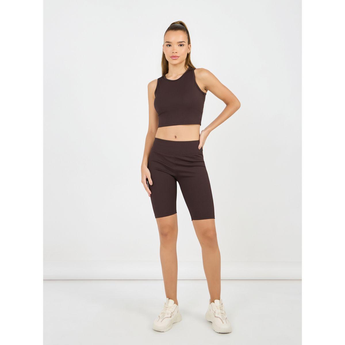 Styli Active Textured Tank & Cycling Shorts Set-women-clothing-sportswearandactivewear-trackpantsandtracksuits-image-1