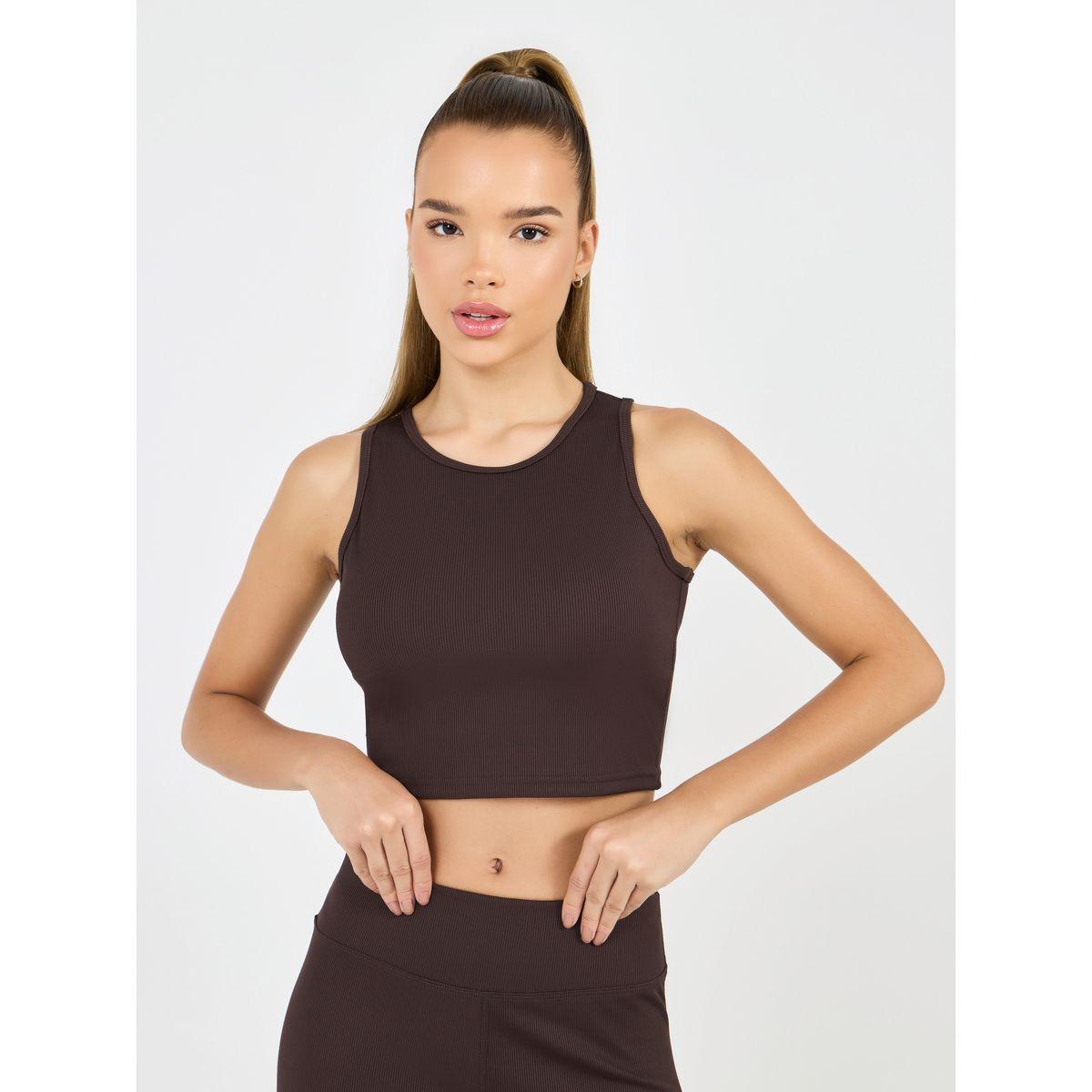 Styli Active Textured Tank & Cycling Shorts Set-women-clothing-sportswearandactivewear-trackpantsandtracksuits-image-2