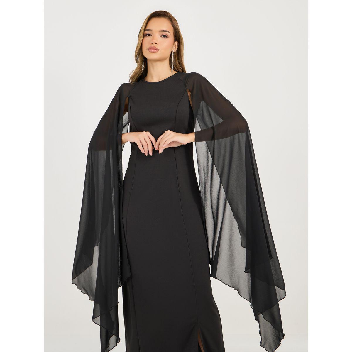 فستان طويل بأكمام طويلة بنمط رداء-women-clothing-dresses-image-2