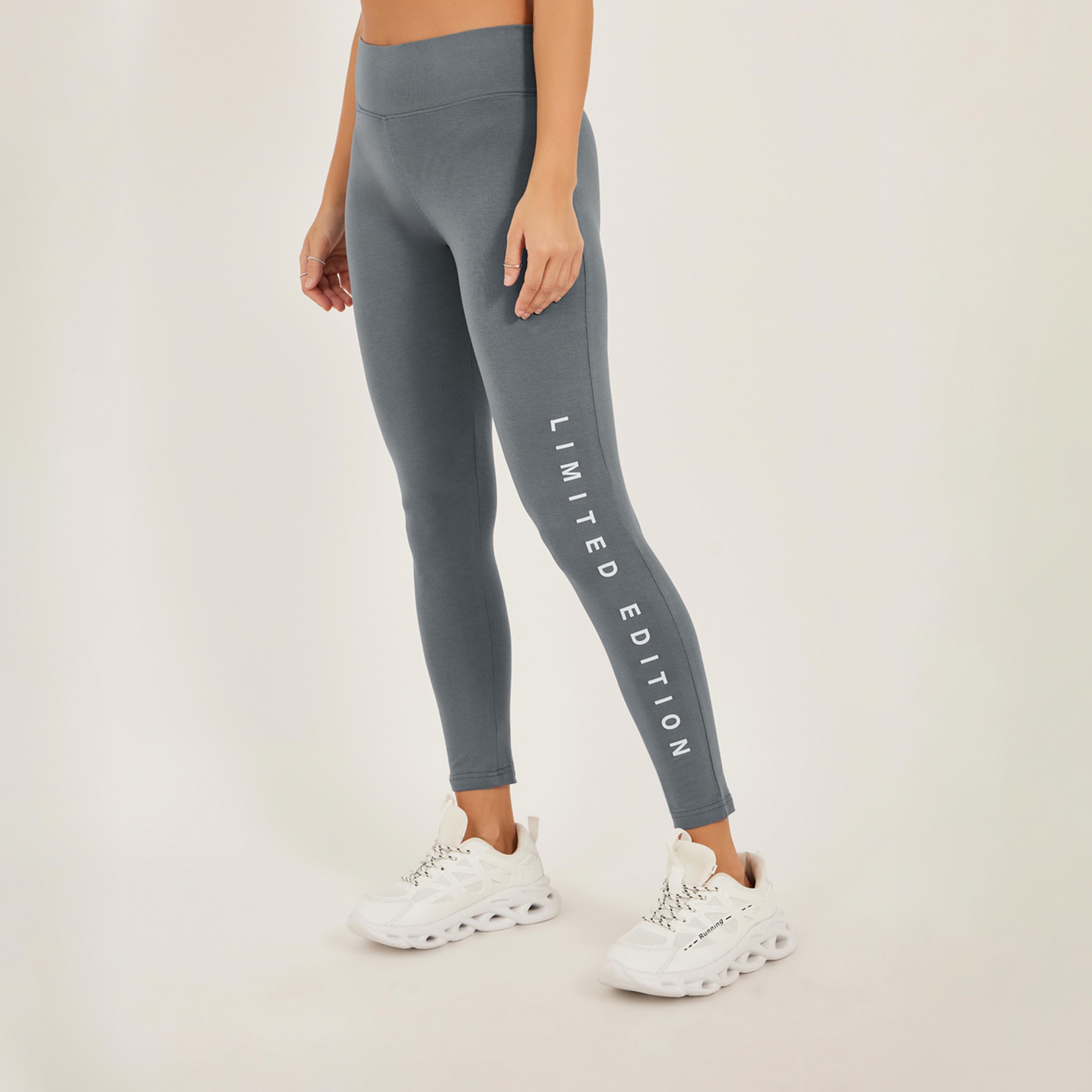 Styli Slogan Print Ankle Length Leggings-women-clothing-bottoms-leggings-image-2