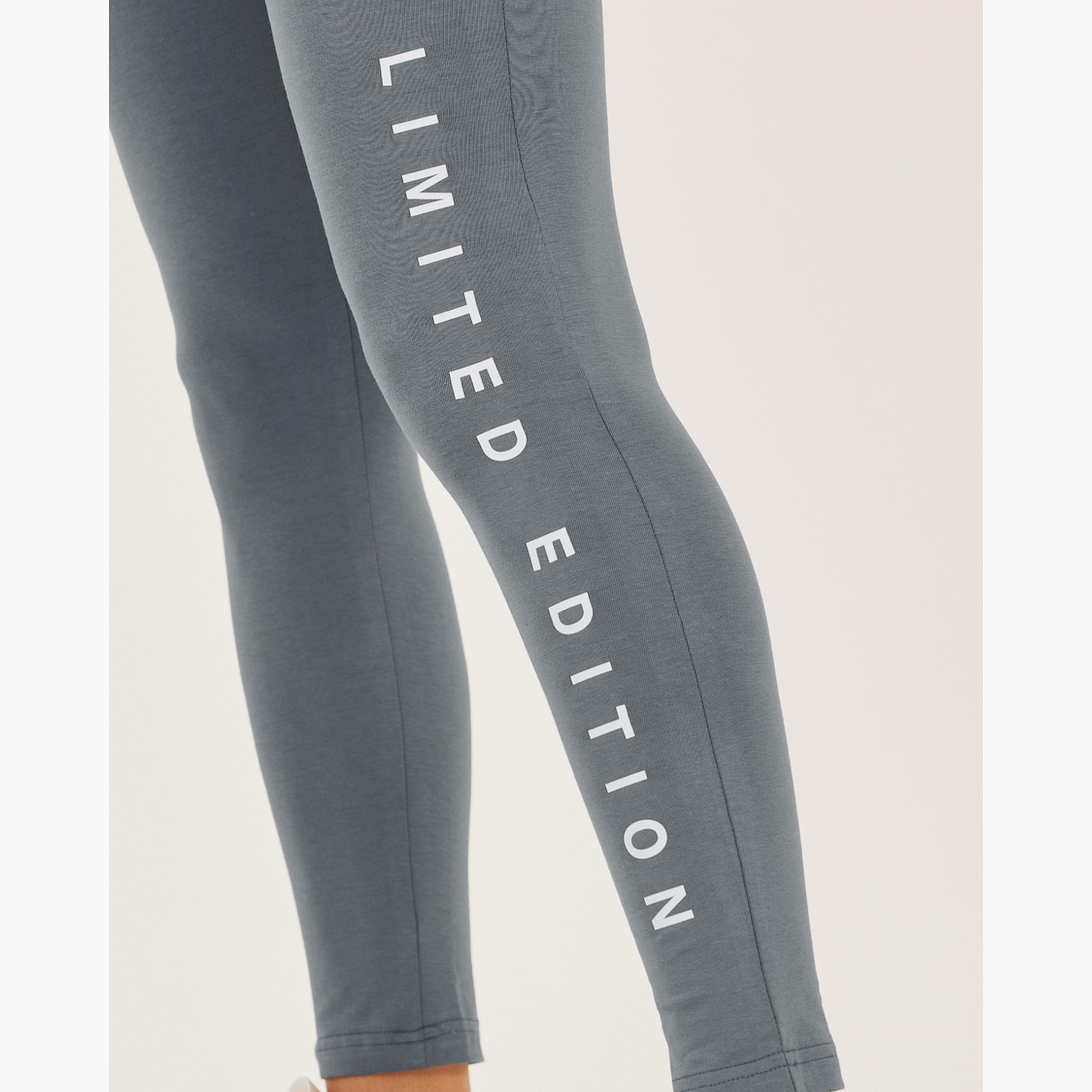 Styli Slogan Print Ankle Length Leggings-women-clothing-bottoms-leggings-image-3
