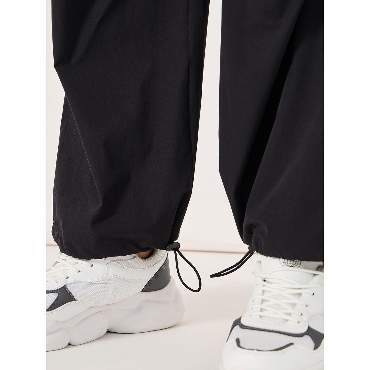 Styli Parachute Oversized Joggers with Knee Pintuck Detail-men-clothing-bottoms-joggers-image-4
