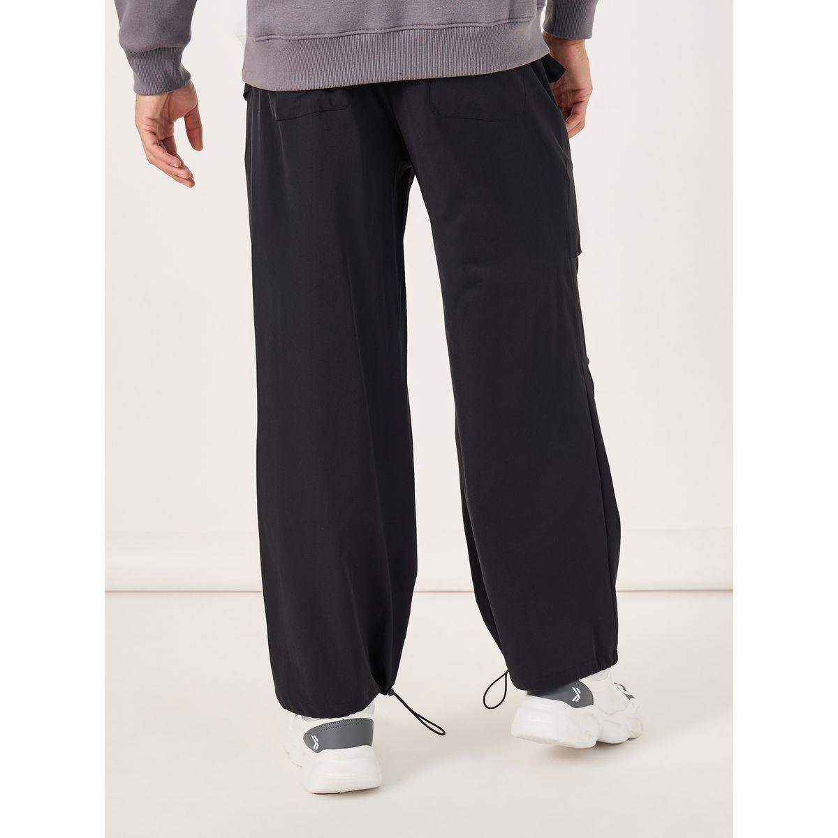 Styli Parachute Oversized Joggers with Knee Pintuck Detail-men-clothing-bottoms-joggers-image-5