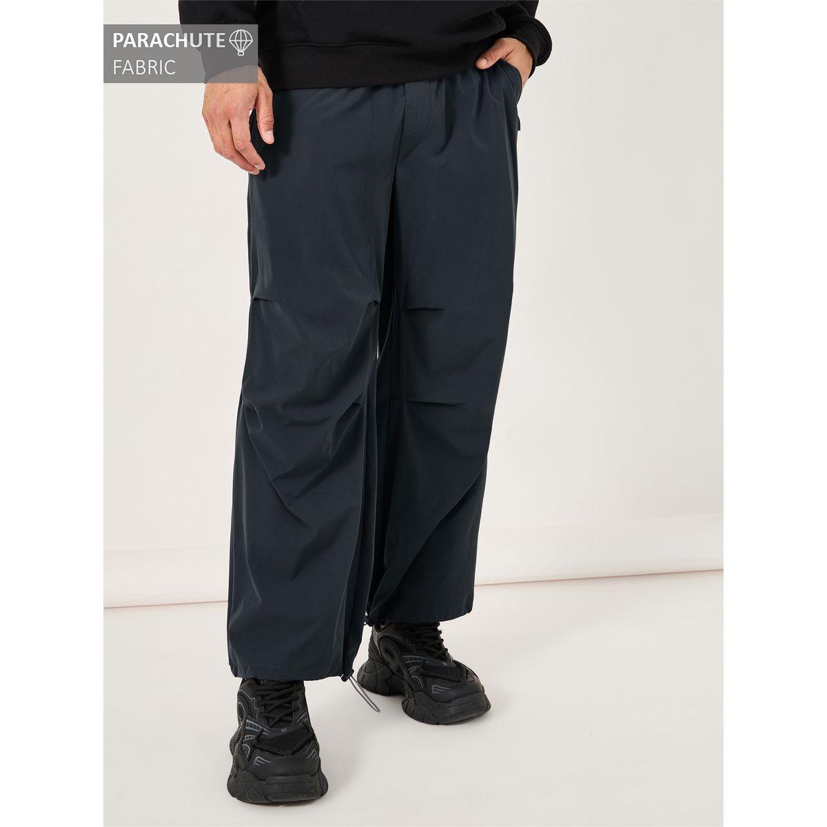 Styli Parachute Oversized Joggers with Knee Pintuck Detail-men-clothing-bottoms-joggers-image-1