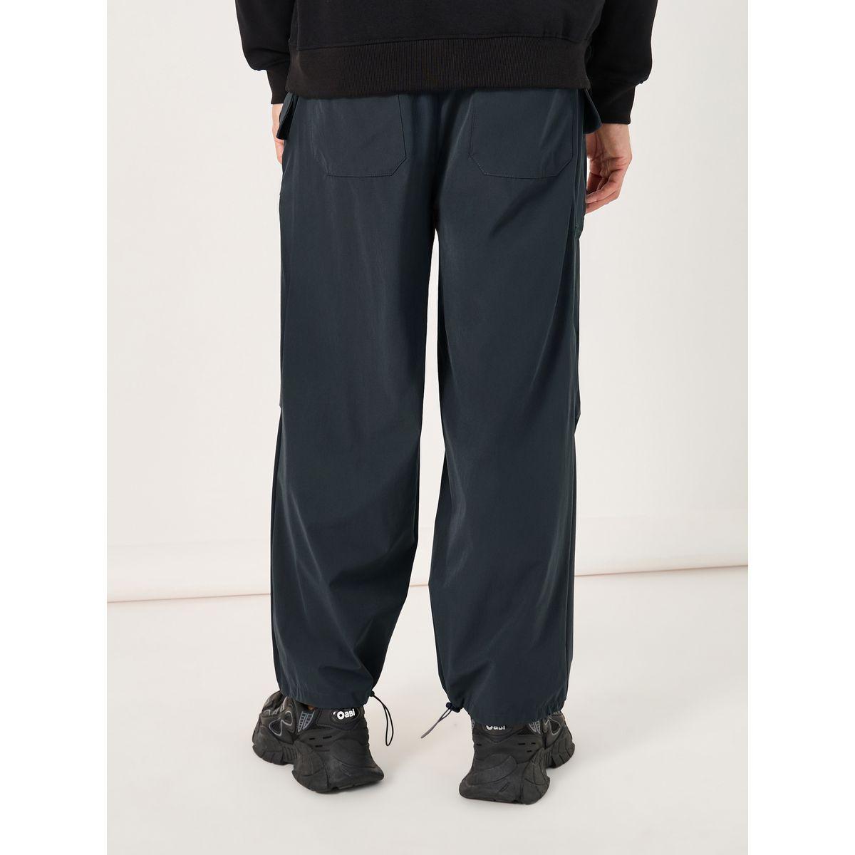 Styli Parachute Oversized Joggers with Knee Pintuck Detail-men-clothing-bottoms-joggers-image-5
