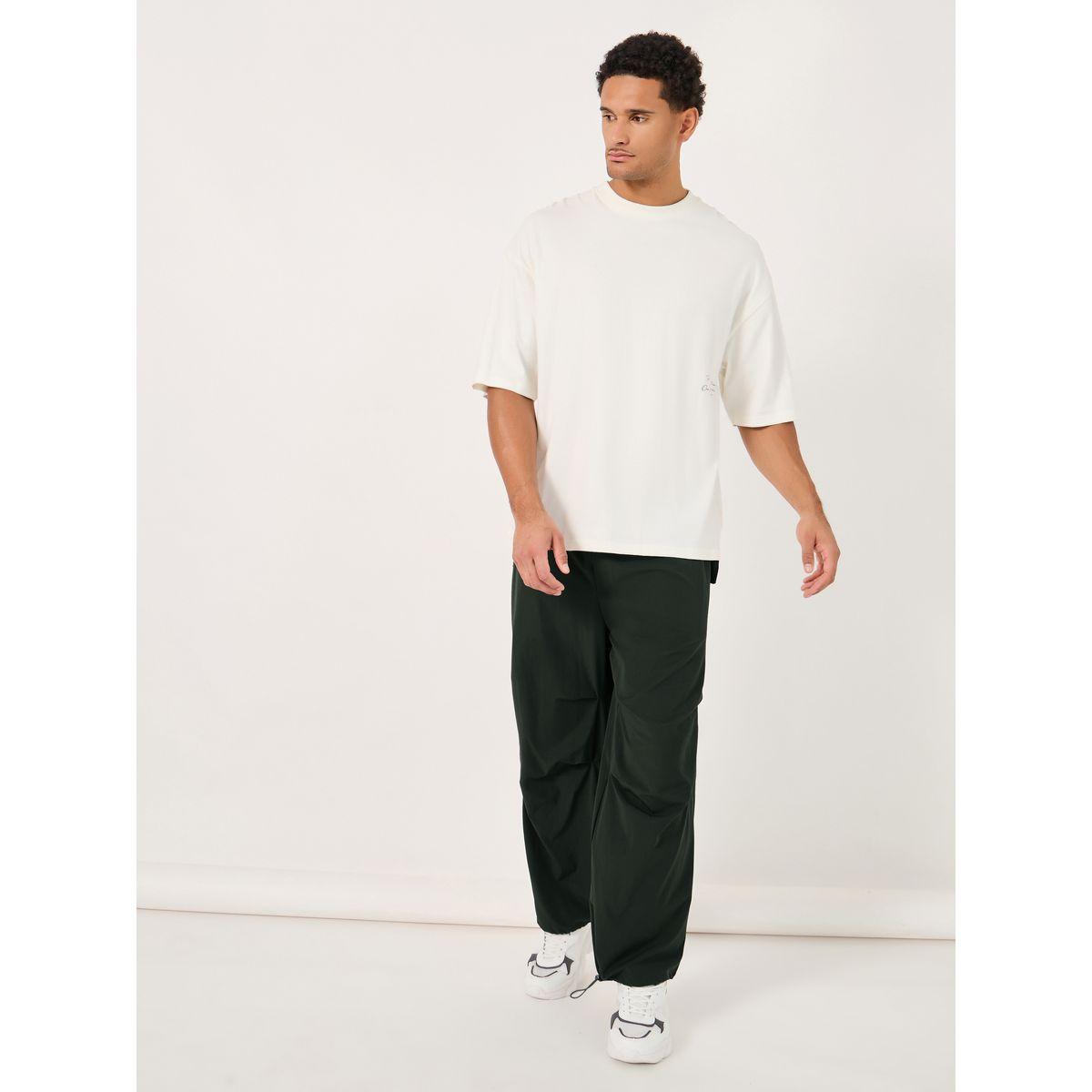 Styli Parachute Oversized Joggers with Knee Pintuck Detail-men-clothing-bottoms-joggers-image-2