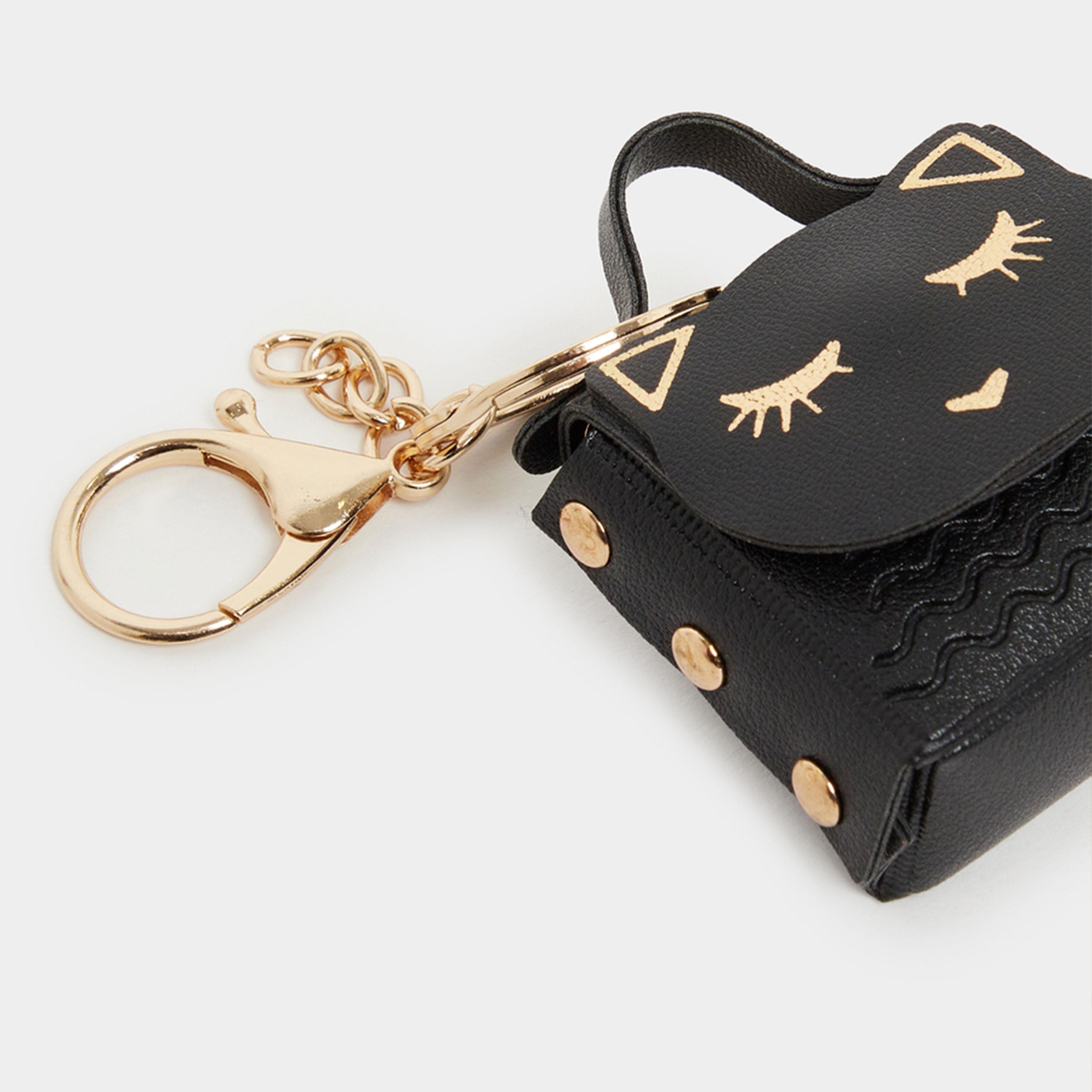 ستايلي - سلسلة مفاتيح محفظة نقود - قطة-women-bagsandwallets-wallets-image-2
