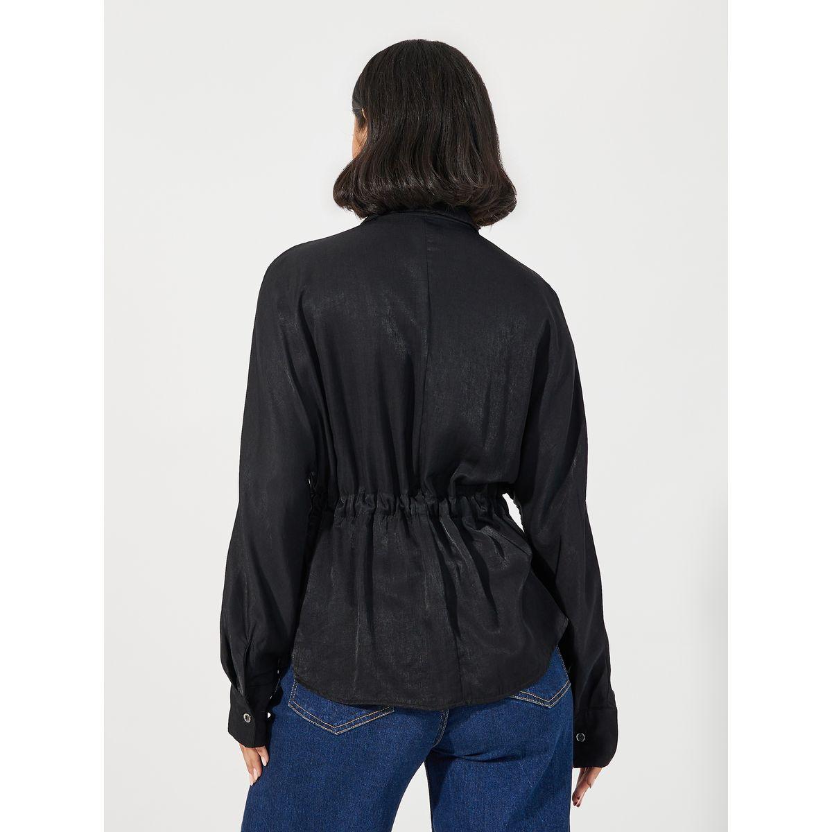 بلوزة بتفاصيل جيب مع أربطة-women-clothing-shirtsandblouses-shirts-image-5