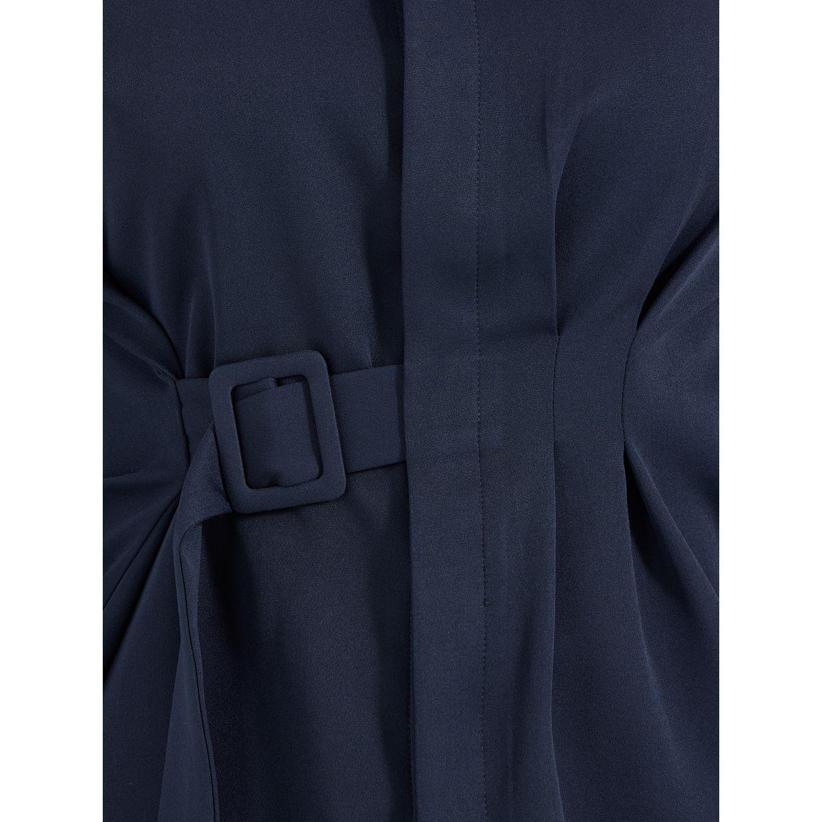 Styli Solid Longline Shirt with Side Belt Detail-women-clothing-shirtsandblouses-shirts-image-3
