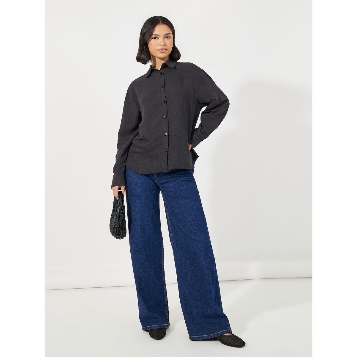 بلوزة بتفاصيل بارزة الملمس مع أكمام طويلة-women-clothing-shirtsandblouses-shirts-image-3