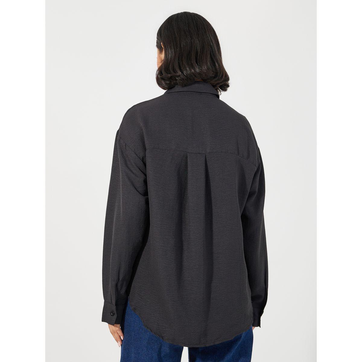 بلوزة بتفاصيل بارزة الملمس مع أكمام طويلة-women-clothing-shirtsandblouses-shirts-image-5