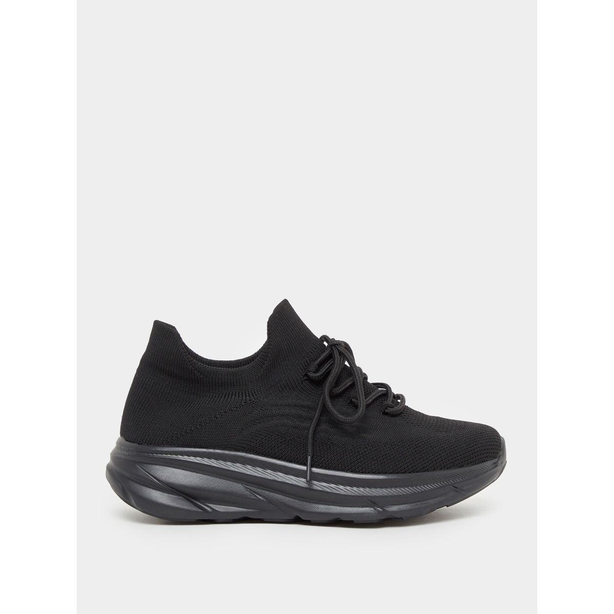 Styli Textured Lace-Up Sneakers-women-shoes-sneakers-image-2