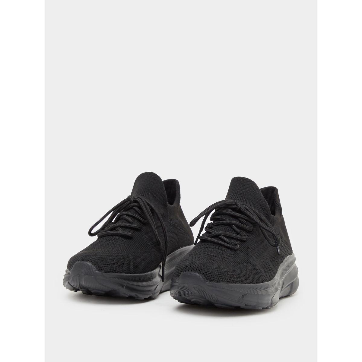 Styli Textured Lace-Up Sneakers-women-shoes-sneakers-image-3