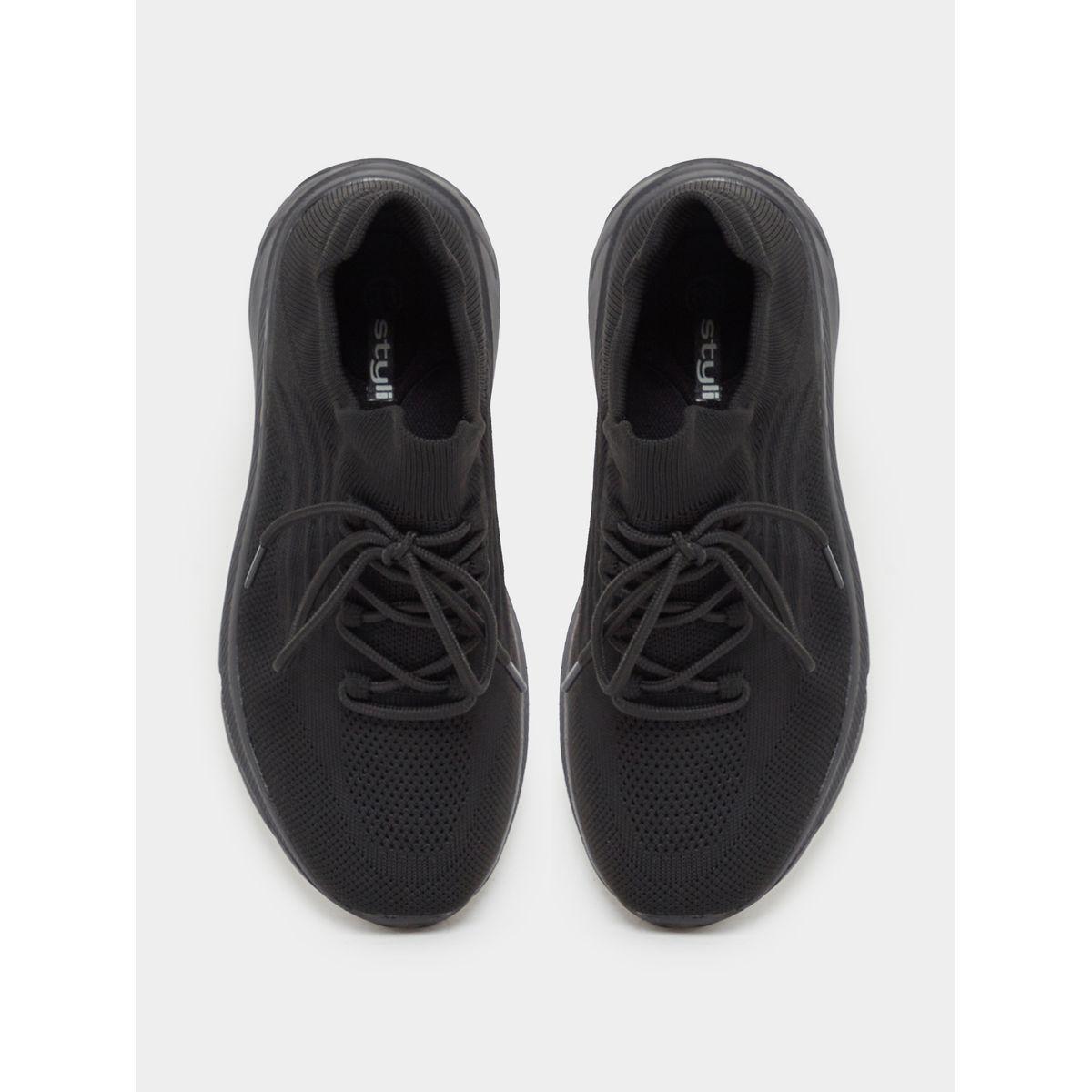 Styli Textured Lace-Up Sneakers-women-shoes-sneakers-image-6
