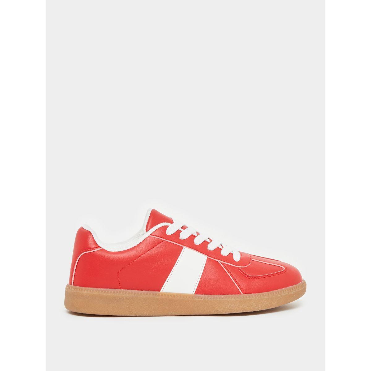 Styli Gum Sole Suede Look Contrast Detail Sneakers-women-shoes-sneakers-image-2